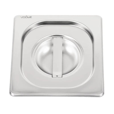 Vogue Heavy Duty Stainless Steel 1-6 Gastronorm Pan Lid