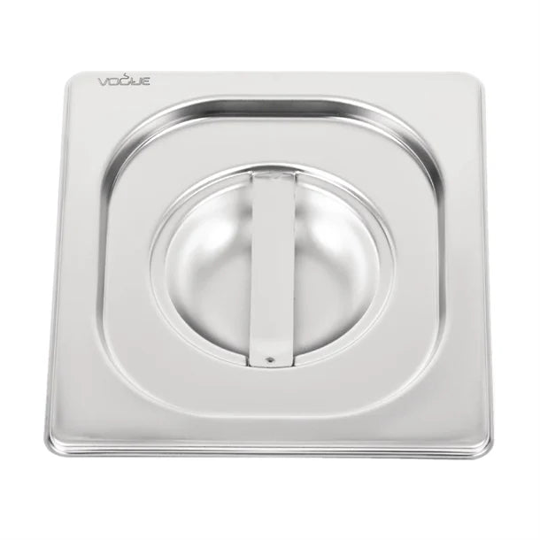Vogue Heavy Duty Stainless Steel 1-6 Gastronorm Pan Lid