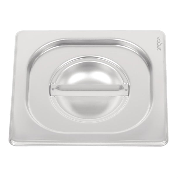 Vogue Heavy Duty Stainless Steel 1-6 Gastronorm Pan Lid
