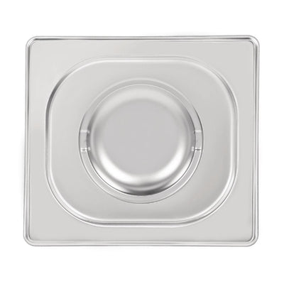 Vogue Heavy Duty Stainless Steel 1-6 Gastronorm Pan Lid