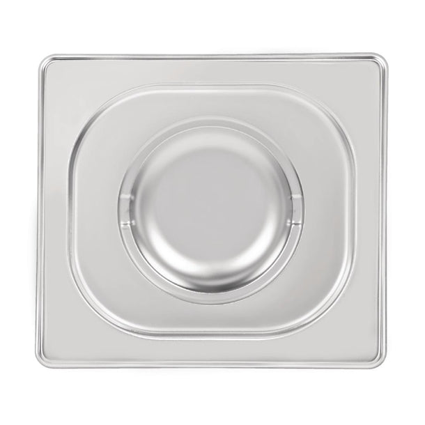 Vogue Heavy Duty Stainless Steel 1-6 Gastronorm Pan Lid