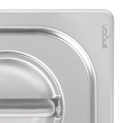 Vogue Heavy Duty Stainless Steel 1-6 Gastronorm Pan Lid