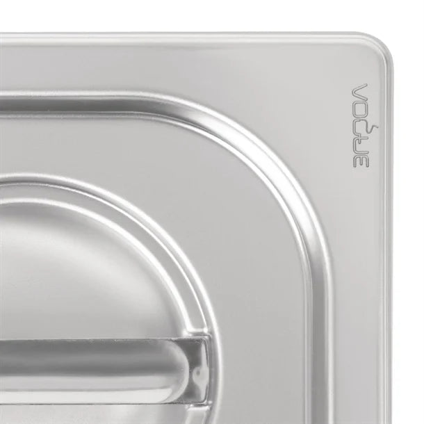 Vogue Heavy Duty Stainless Steel 1-6 Gastronorm Pan Lid