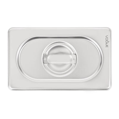 Vogue Heavy Duty Stainless Steel 1-9 Gastronorm Pan Lid