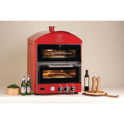 King Edward Pizza King Oven and Warmer PK1W Red