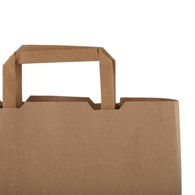 Vegware Compostable Recycled Paper Carrier Bags Large (Pack of 250)