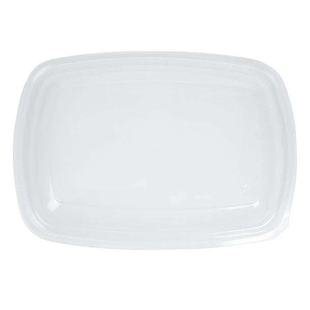 Fastpac Large Rectangular Food Container Lids 1350ml - 48oz (Pack of 150)