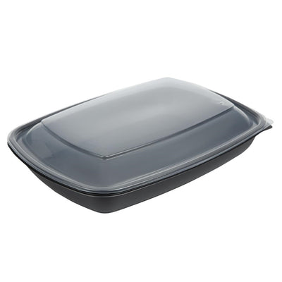 Fastpac Large Rectangular Food Container Lids 1350ml - 48oz (Pack of 150)