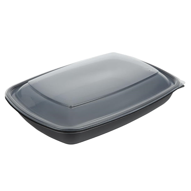 Fastpac Large Rectangular Food Container Lids 1350ml - 48oz (Pack of 150)