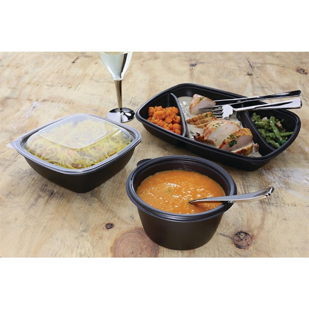 Fastpac Small Round Food Containers 375ml - 13oz (Pack of 500)