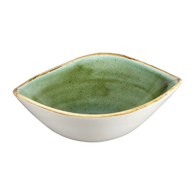 Churchill Stonecast Triangular Bowls Samphire Green 185mm (Pack of 12)