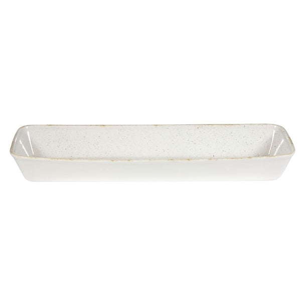 Churchill Stonecast Hints Rectangular Baking Dishes Barley White 160 x 530mm