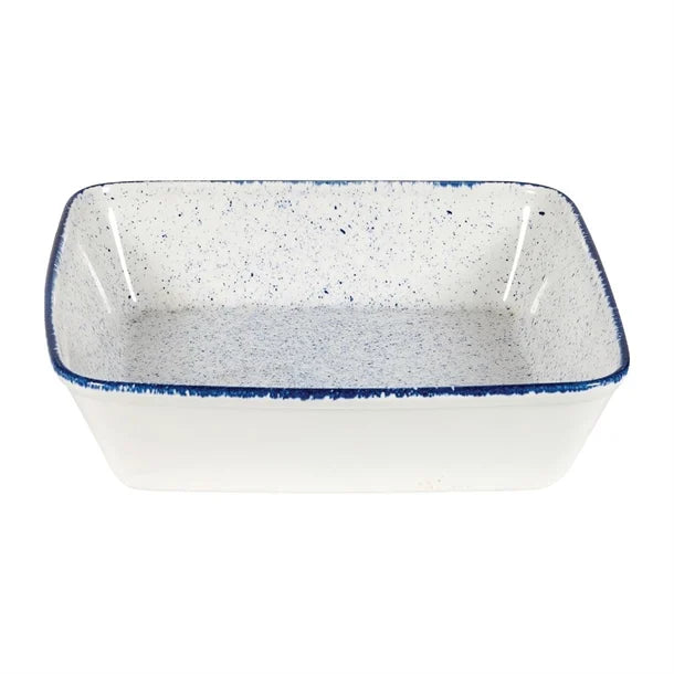 Churchill Stonecast Hints Square Baking Dishes Indigo Blue 250mm (Pack of 6)