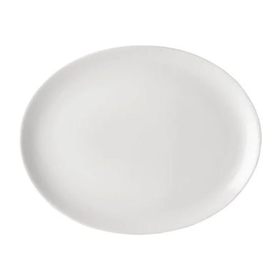 Utopia Pure White Oval Plates 300mm (Pack of 18)