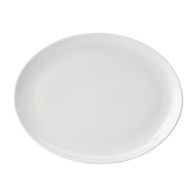 Utopia Pure White Oval Plates 360mm (Pack of 18)
