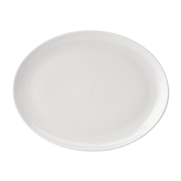 Utopia Pure White Oval Plates 360mm (Pack of 18)