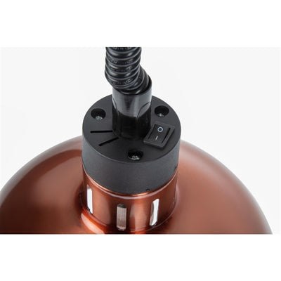 Buffalo Retractable Dome Heat Shade Copper Finish