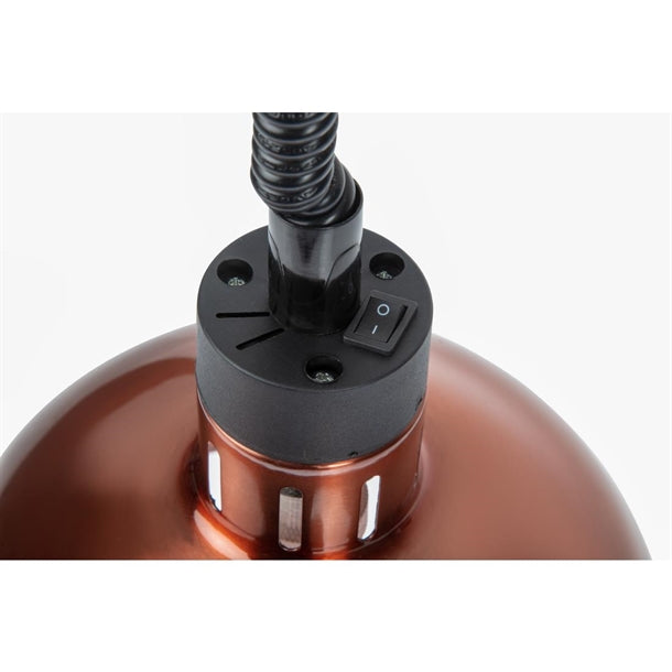 Buffalo Retractable Dome Heat Shade Copper Finish