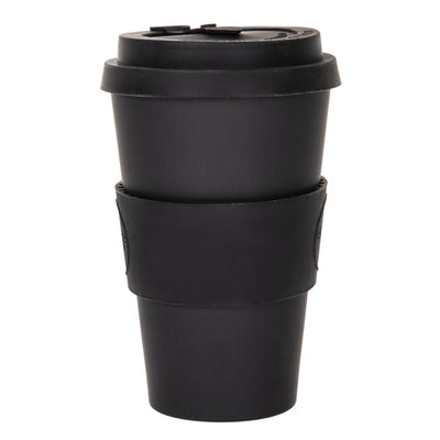 Ecoffee Cup Bamboo Reusable Coffee Cup Kerr & Napier Black 14oz