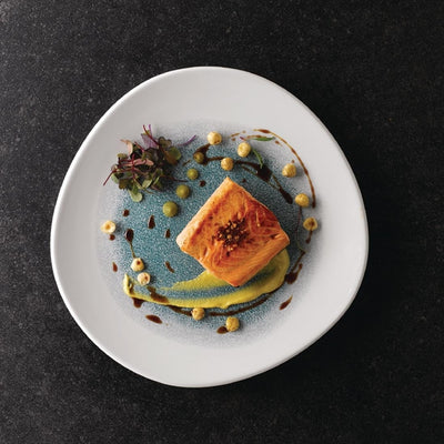 Churchill Raku Round Trace Plate Jade Green 286mm (Pack of 12)