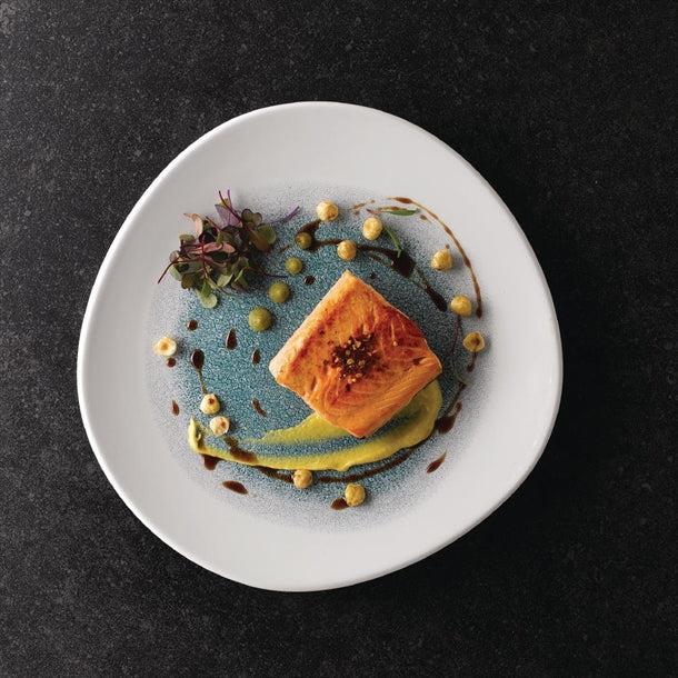 Churchill Raku Round Trace Plate Jade Green 286mm (Pack of 12)