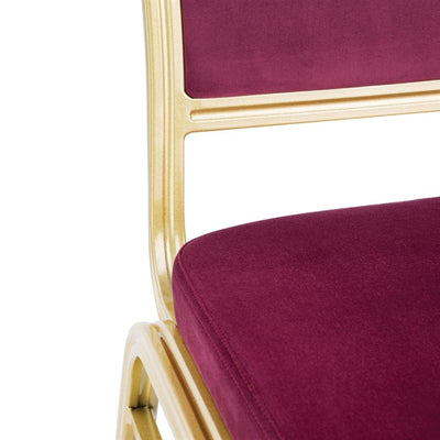 Bolero Regal Banquet Chairs Claret (Pack of 4)