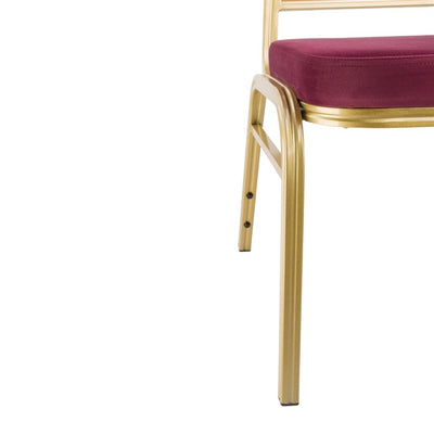 Bolero Regal Banquet Chairs Claret (Pack of 4)