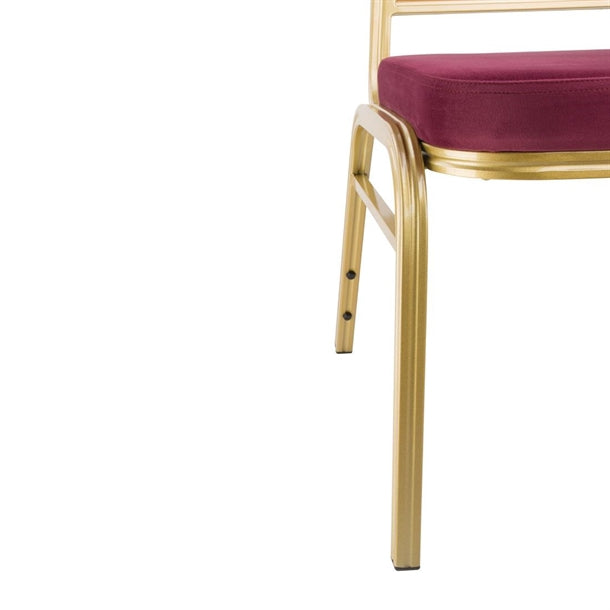 Bolero Regal Banquet Chairs Claret (Pack of 4)