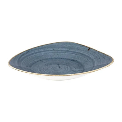 Churchill Stonecast Triangular Shallow Bowls Blueberry 272mm (Pack of 12)