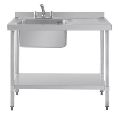 Vogue Single Sink Right Hand Drainer 1000mm