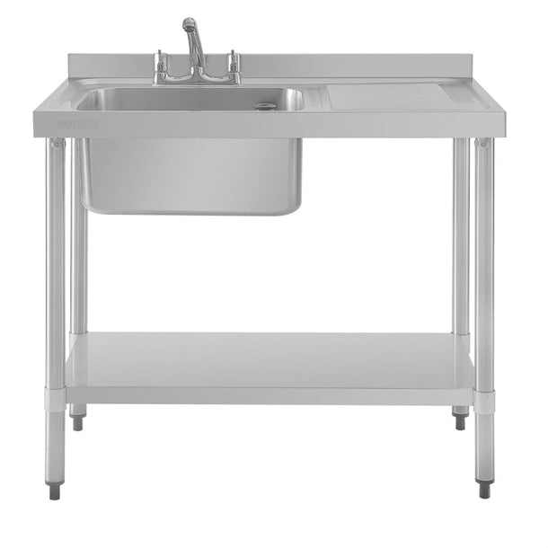 Vogue Single Sink Right Hand Drainer 1000mm