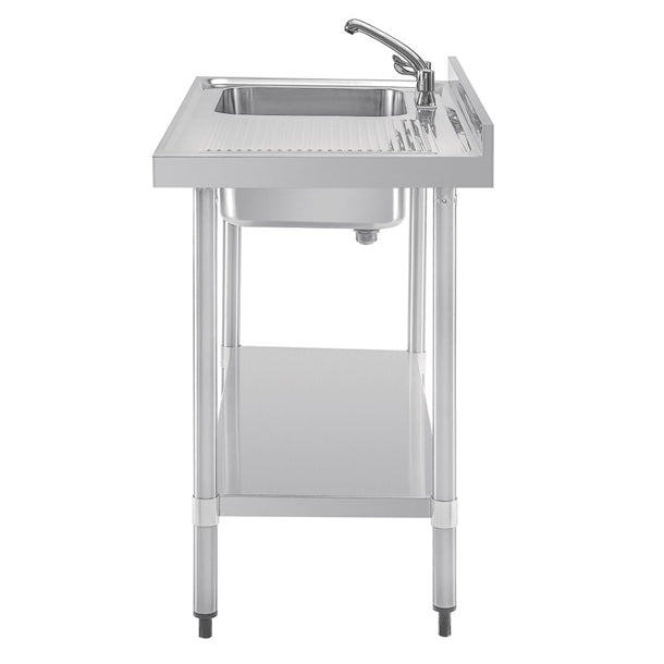 Vogue Single Sink Right Hand Drainer 1200mm