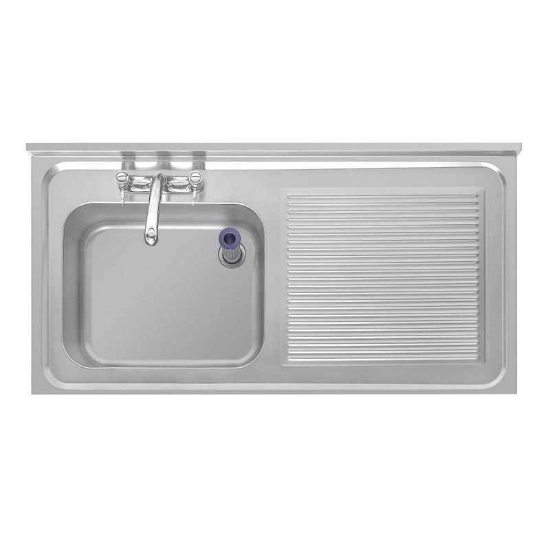 Vogue Single Sink Right Hand Drainer 1200mm
