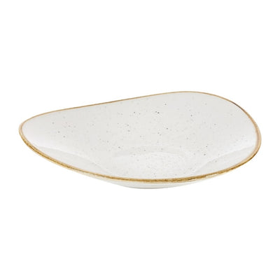 Churchill Stonecast Triangular Shallow Bowls Barley White 210mm