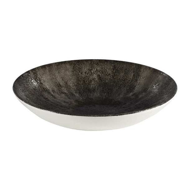 Churchill Stone Quartz Black Evolve Coupe Bowls 248mm (Pack of 12)