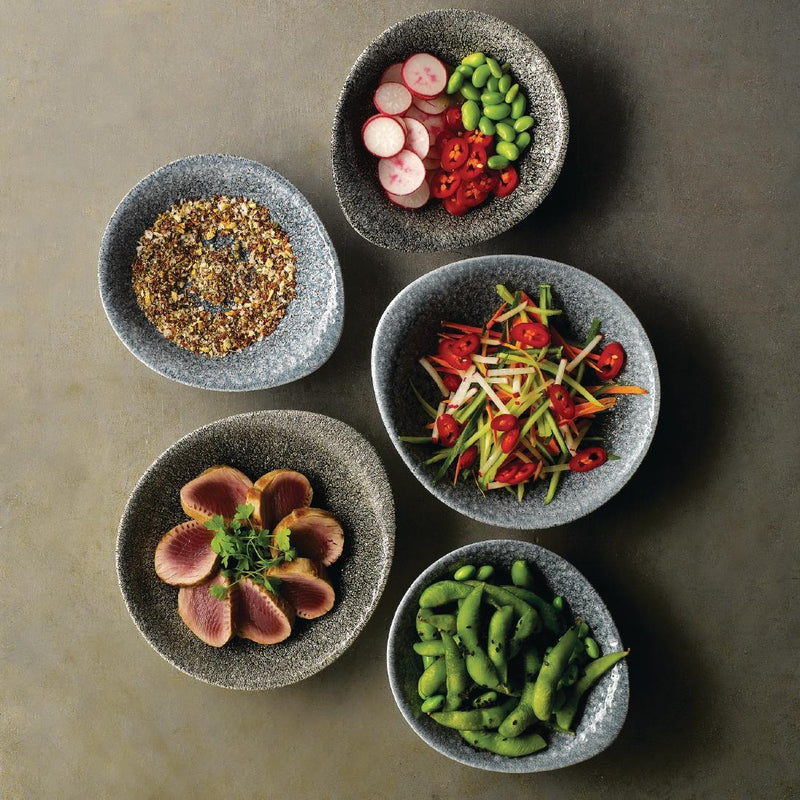 Churchill Raku Round Dish Topaz Blue 160mm (Pack of 12)