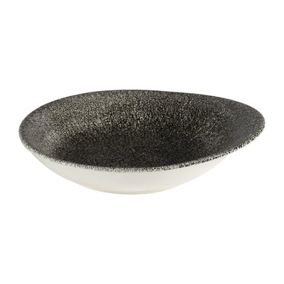 Churchill Raku Round Dish Quartz Black 185mm (Pack of 12)