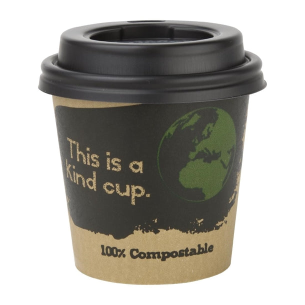 Fiesta Green Compostable Espresso Cup Lids 113ml - 4oz (Pack of 50)