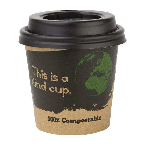 Fiesta Green Compostable Espresso Cup Lids 113ml - 4oz (Pack of 50)