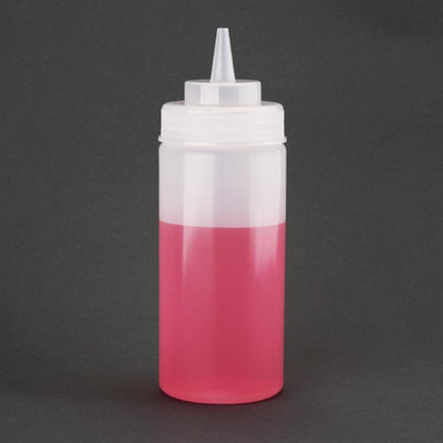 Vogue Clear Wide Neck Squeeze Sauce Bottle 16oz