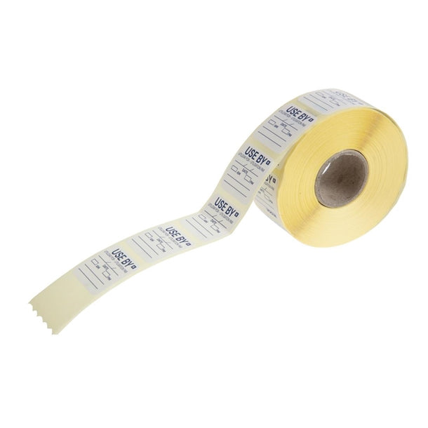 Vogue Removable Use By Labels (Pack of 1000)