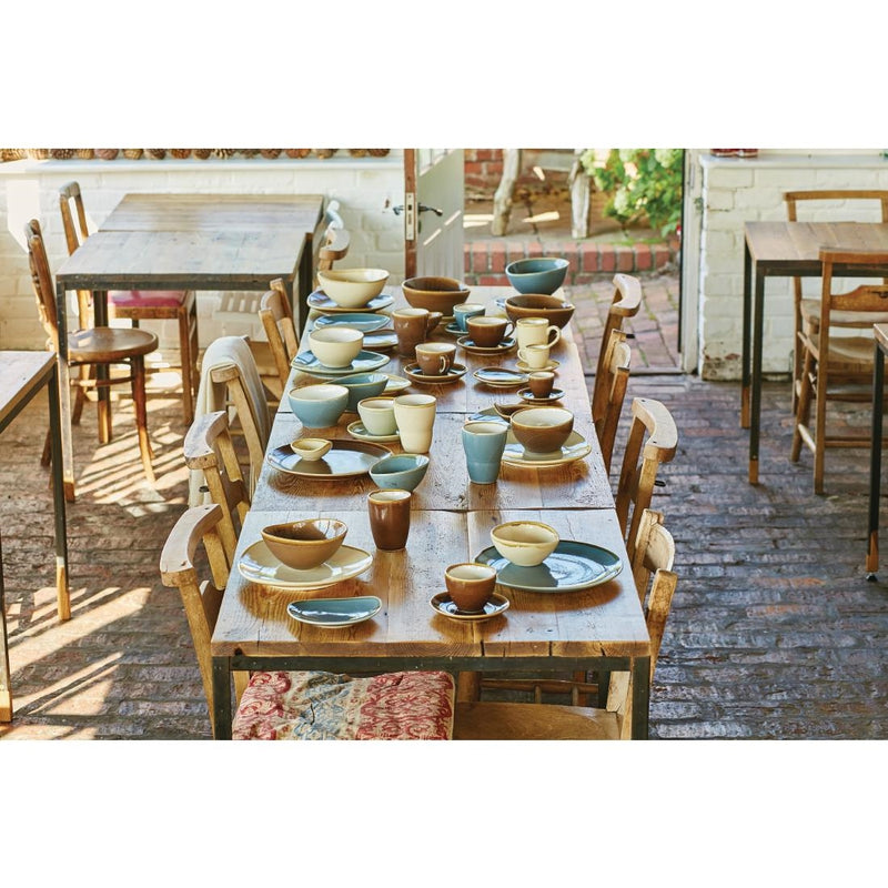 Olympia Kiln Triangular Plate Moss 230mm (Pack of 6)