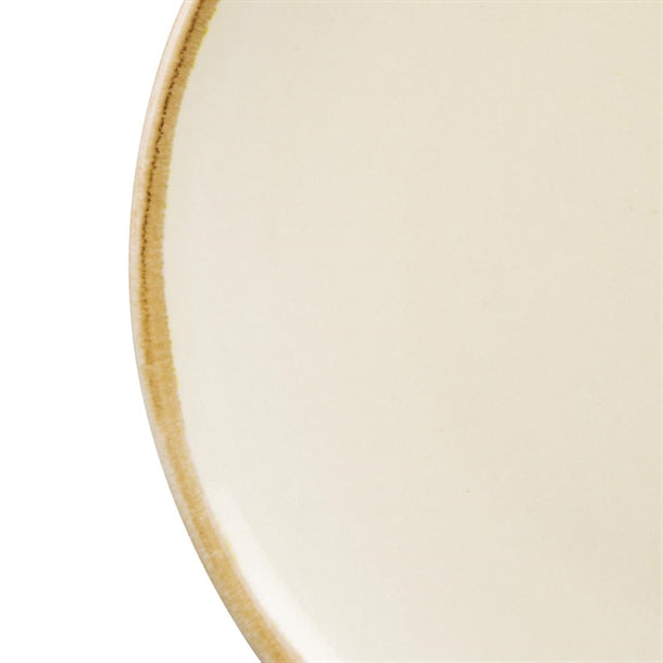 Olympia Kiln Sandstone Round Coupe Plates 178mm (Pack of 6)