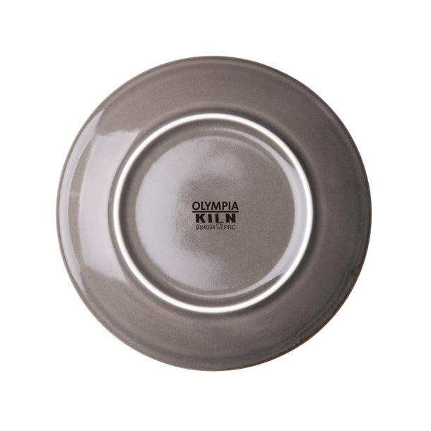Olympia Kiln Smoke Round Coupe Plates 178mm (Pack of 6)