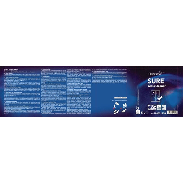 SURE Glass Cleaner Ready To Use 5Ltr (2 Pack)
