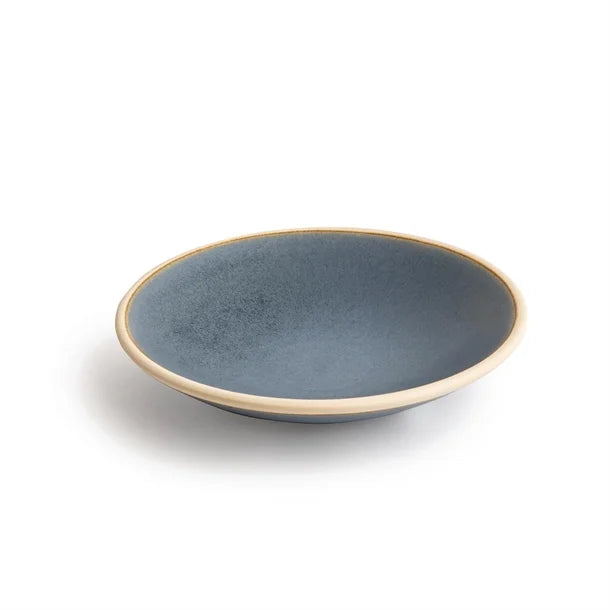 Olympia Canvas Shallow Tapered Bowl Blue Granite 200mm (Pack of 6)