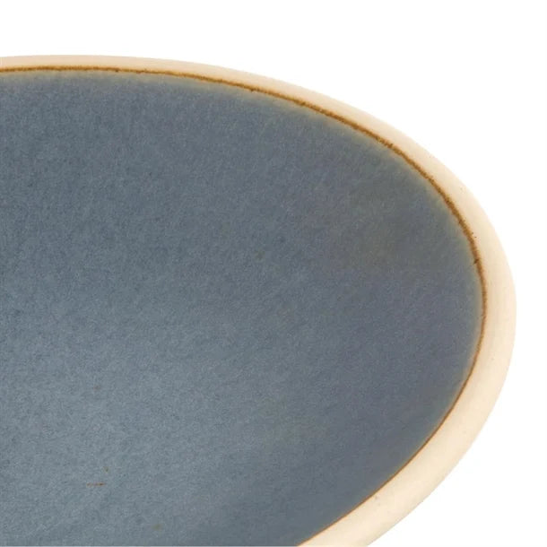 Olympia Canvas Shallow Tapered Bowl Blue Granite 200mm (Pack of 6)