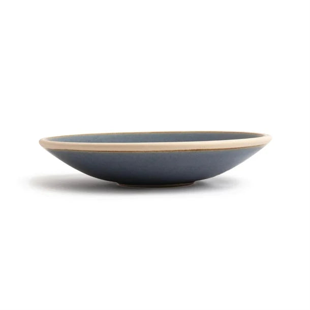 Olympia Canvas Shallow Tapered Bowl Blue Granite 200mm (Pack of 6)