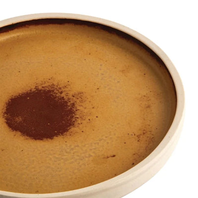 Olympia Canvas Flat Round Plate Sienna Rust 180mm (Pack of 6)