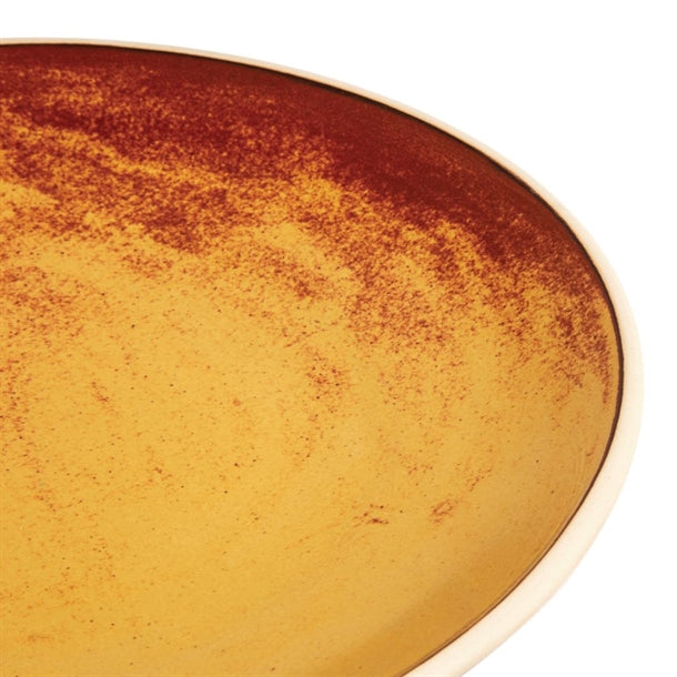 Olympia Canvas Concave Plate Sienna Rust 270mm (Pack of 6)